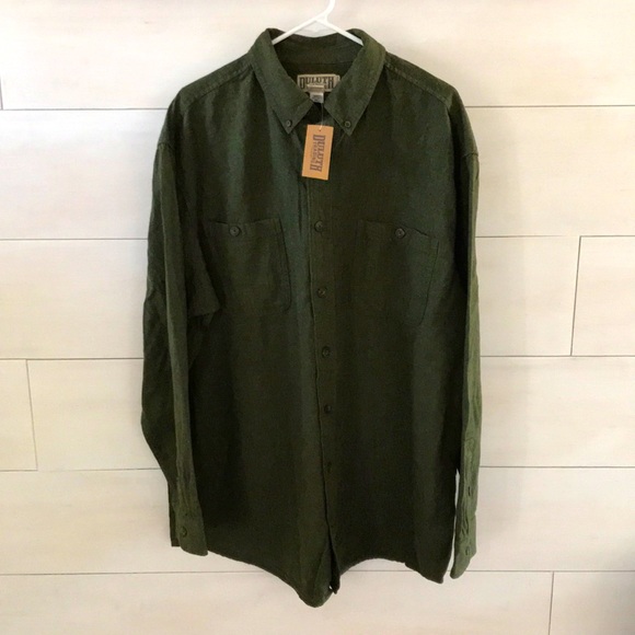 Duluth Trading Co Other - DULUTH Trading Co. Men’s Free Swingin’ Solid Flannel Relaxed Fit Shirt XLG Tall